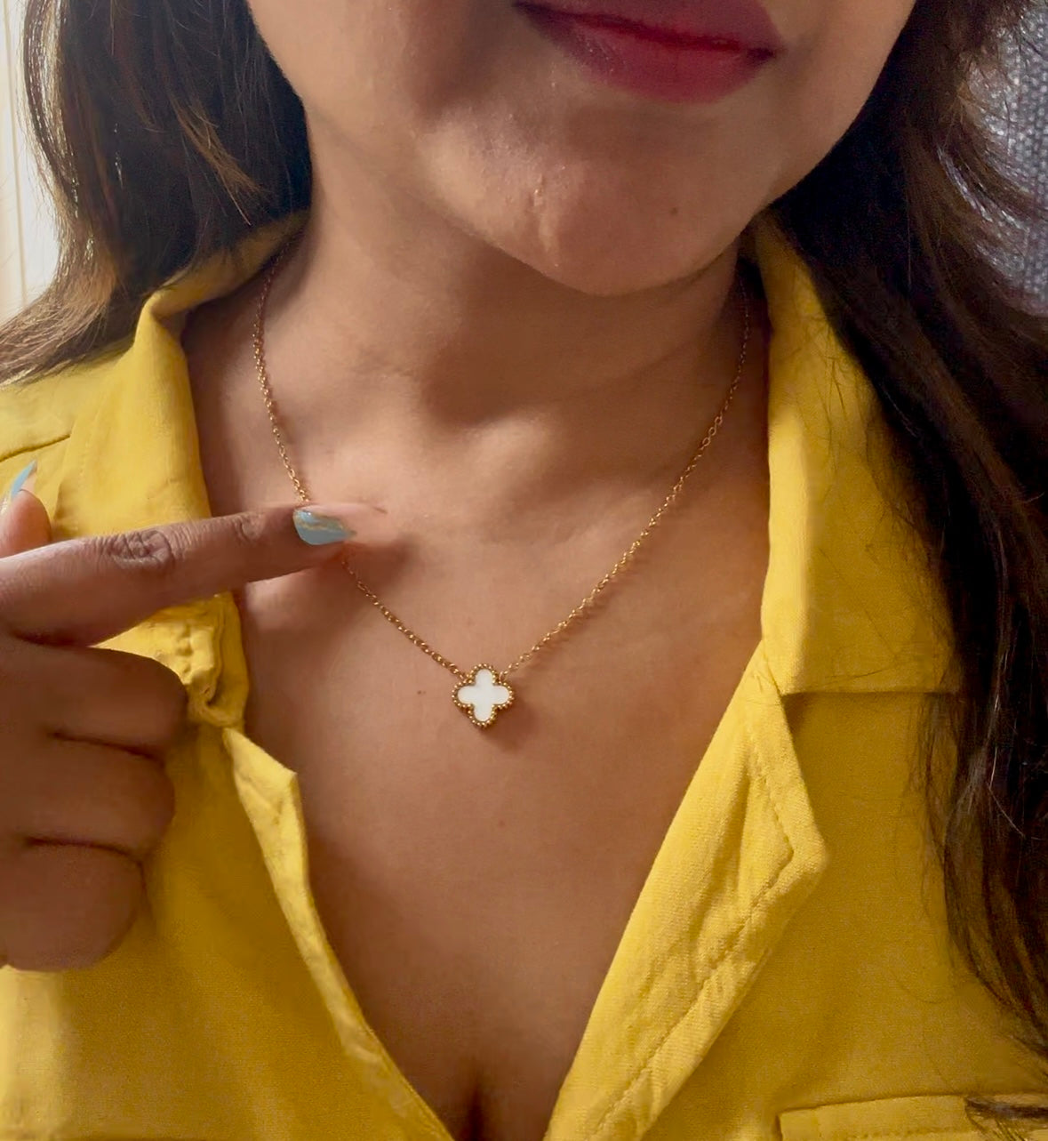 Reversible Clover Pendant Necklace