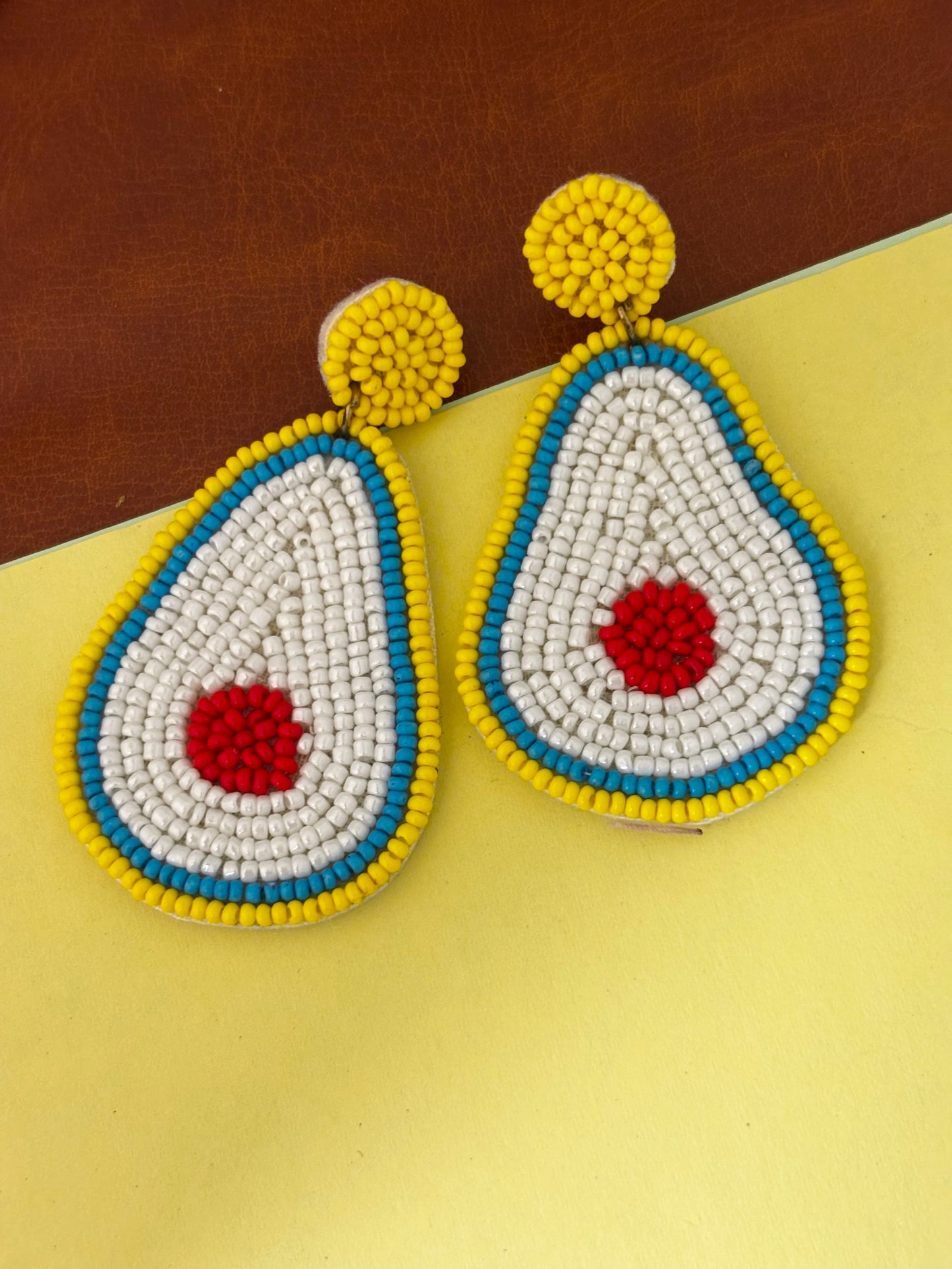 Avocado Handmade Statement Earrings