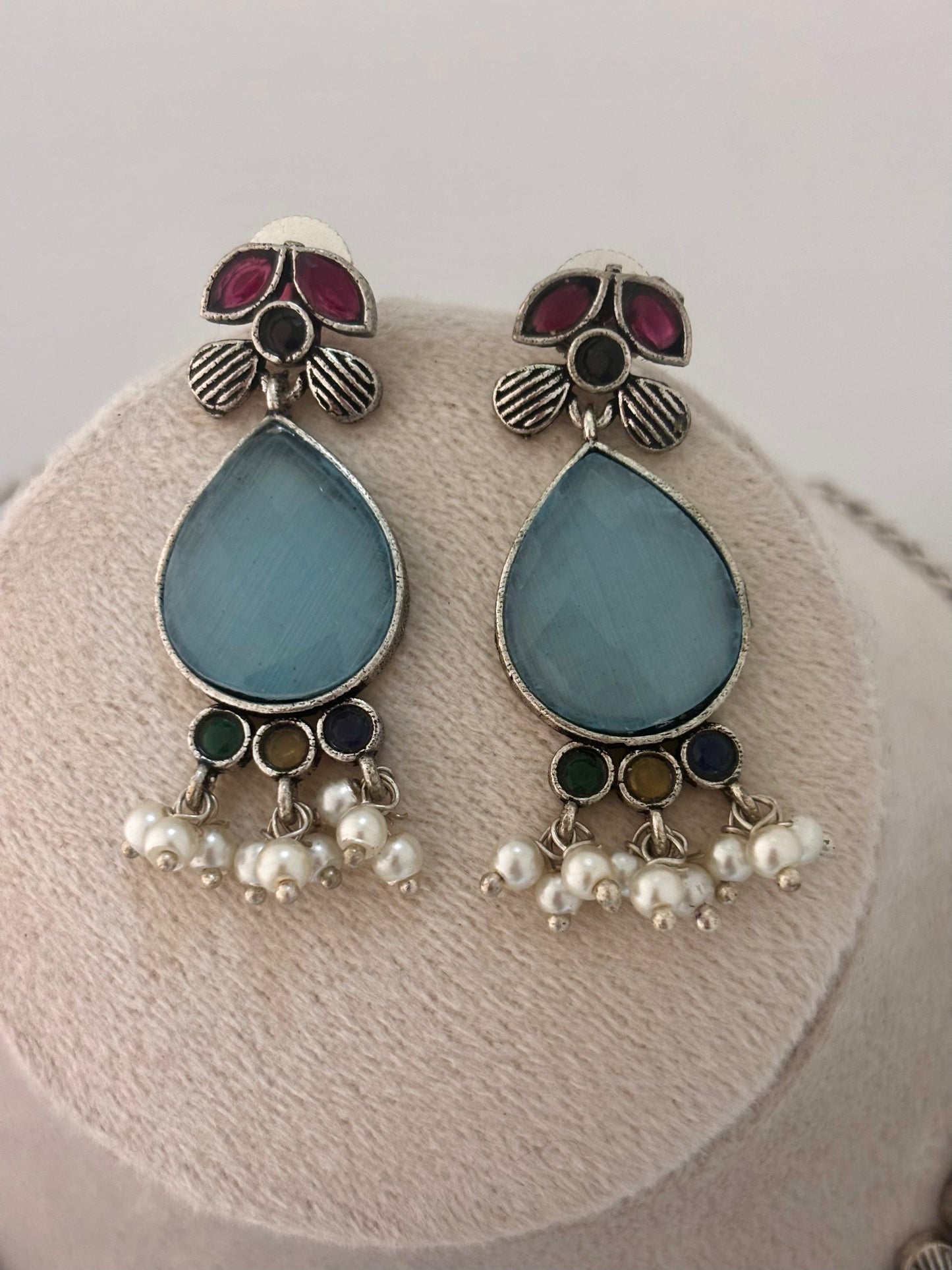 Aaradhya Necklace Set (Blue)