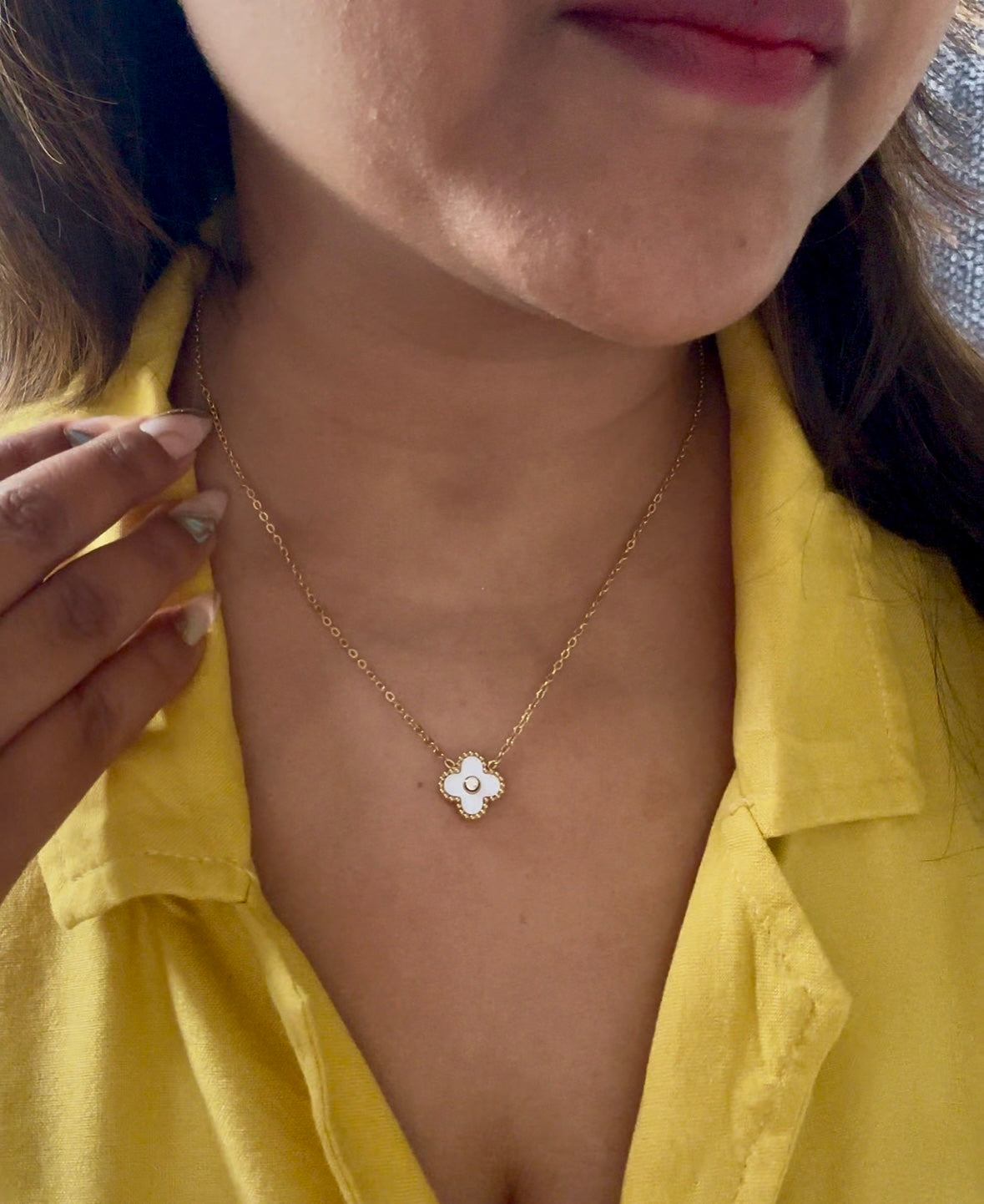 Reversible Clover Pendant Necklace