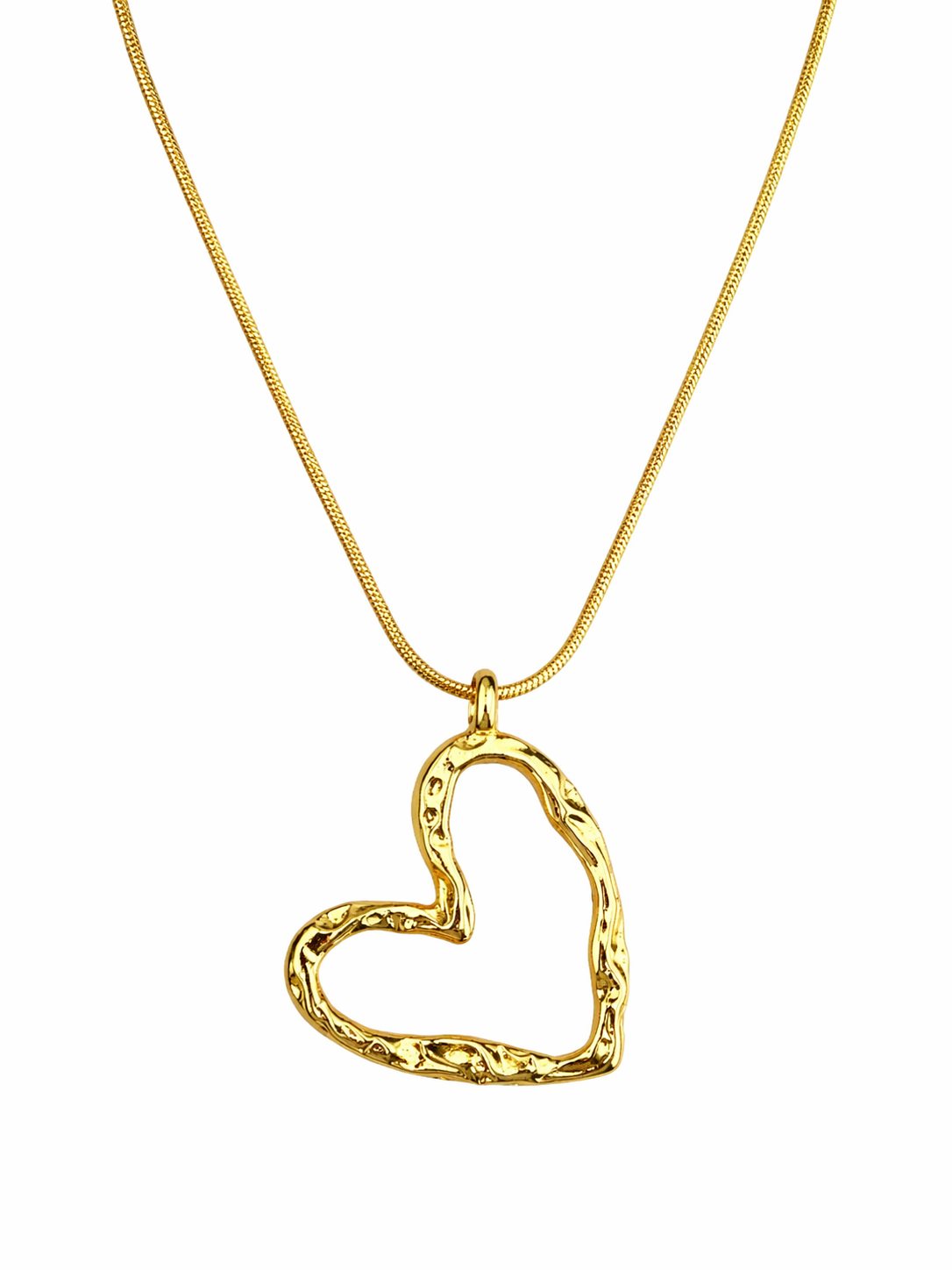 Twisted Heart Necklace | 18k Gold Plated Stainless Steel