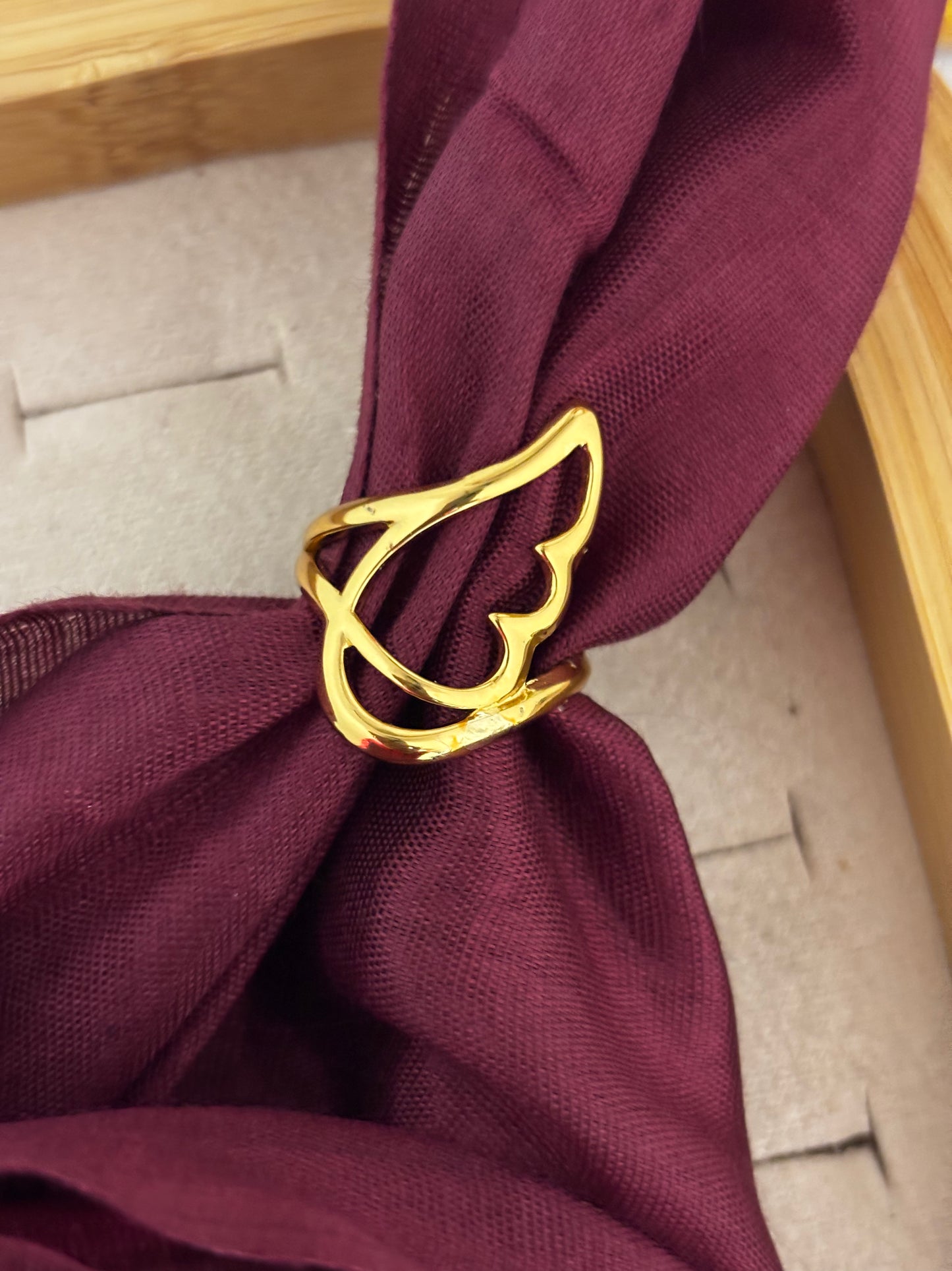 Minimal Gold Outline Heart Ring | Anti Tarnish