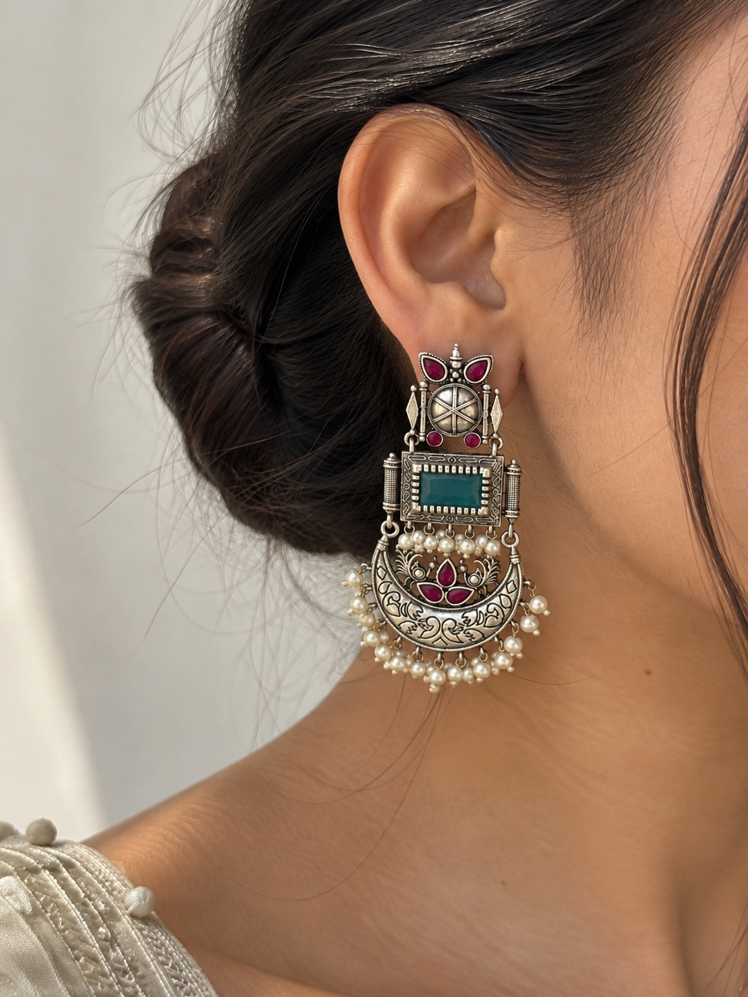 Tarangini Chandbali (Blue)