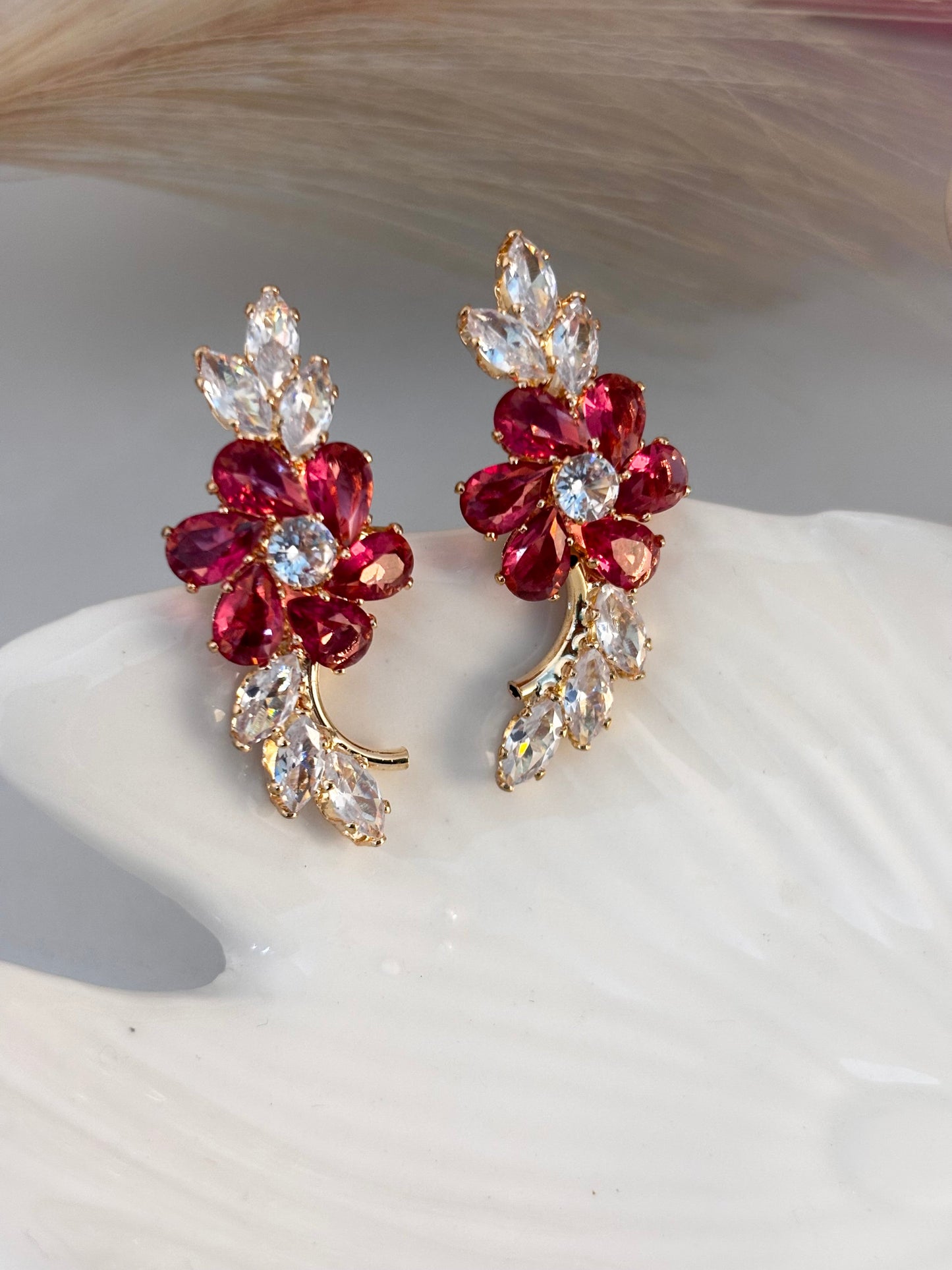Empress Sparkle Crystal Earrings | Party Wear