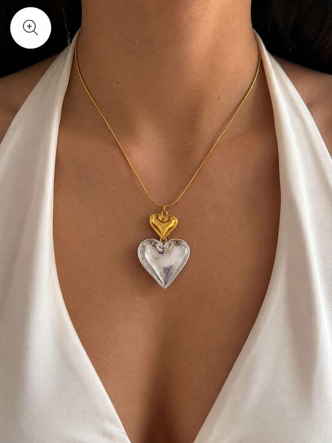 Dual Tone Love Necklace