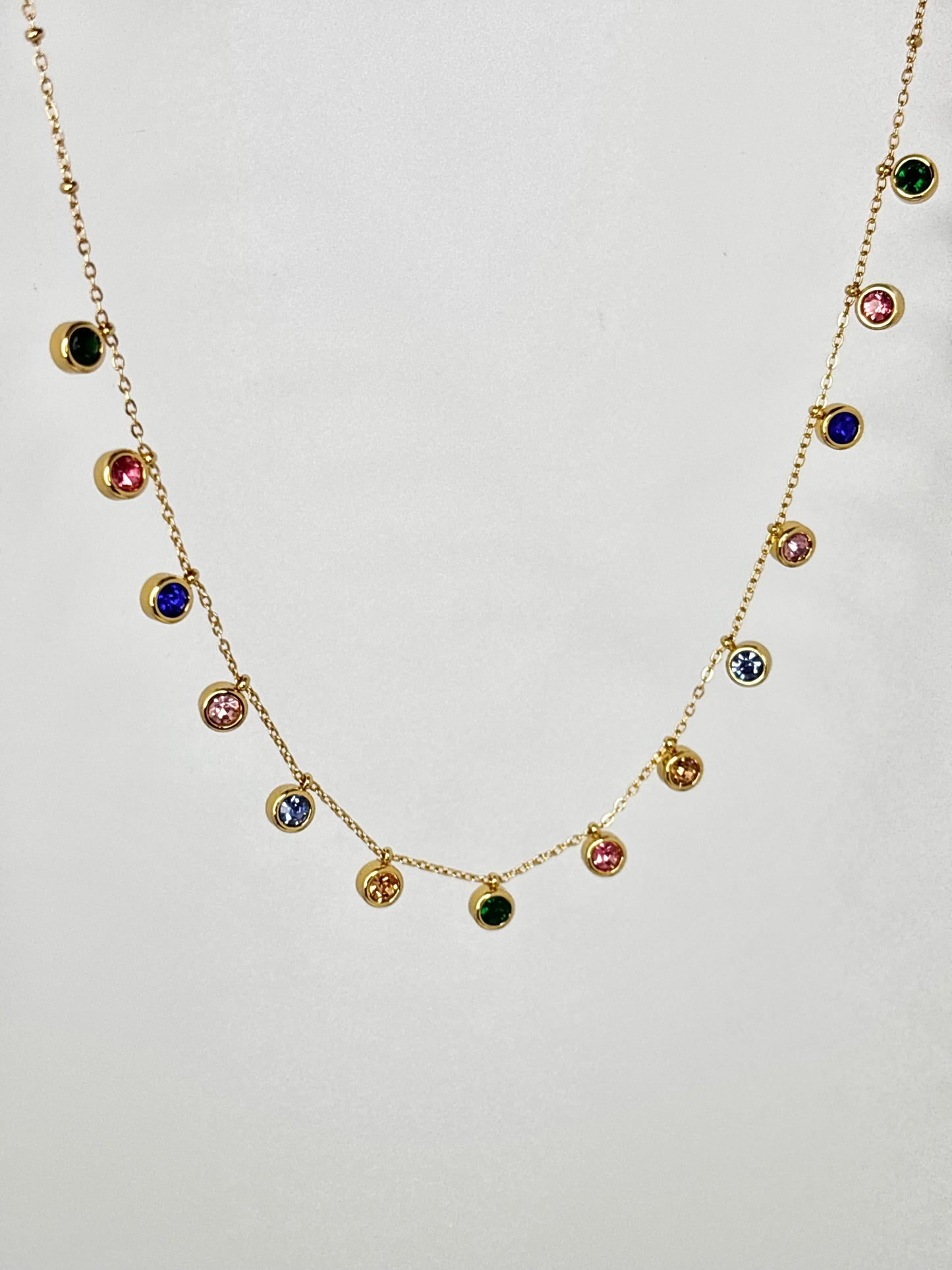 18k gold-plated necklace with long-lasting anti-tarnish finish