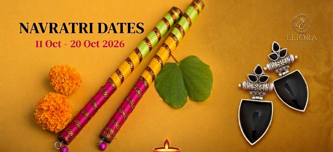 featuring festive navratri Eliora jewellery- NAVRATRI DATES 11 Oct - 20 Oct 2026