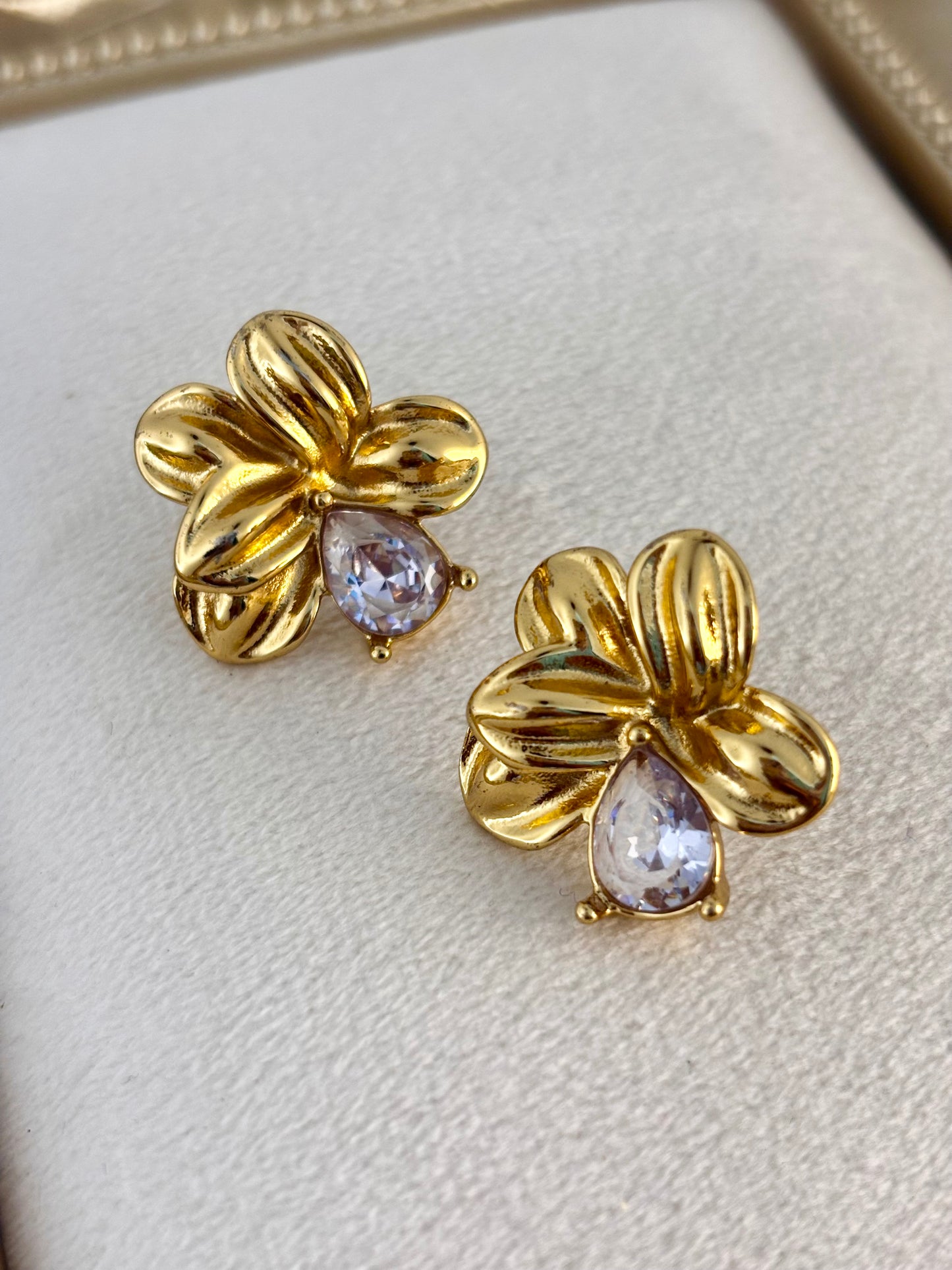 Petal Zircon Studs