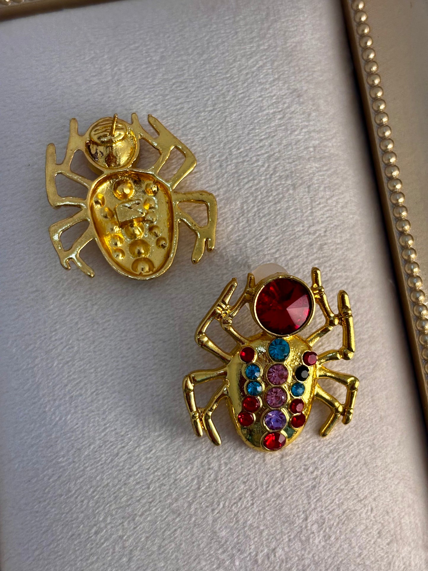 Spider Jewel Statement Earrings