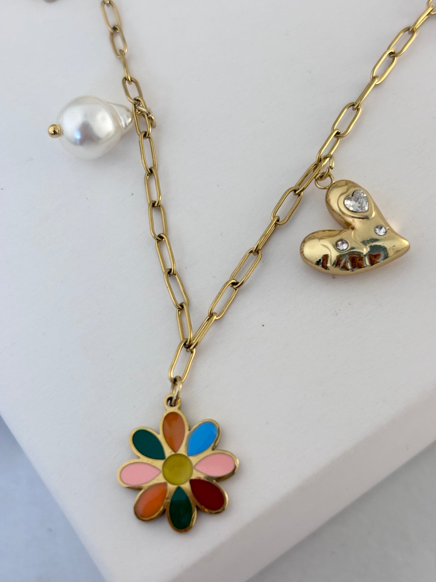Secret Garden Charms Necklace | 18k Gold Plated