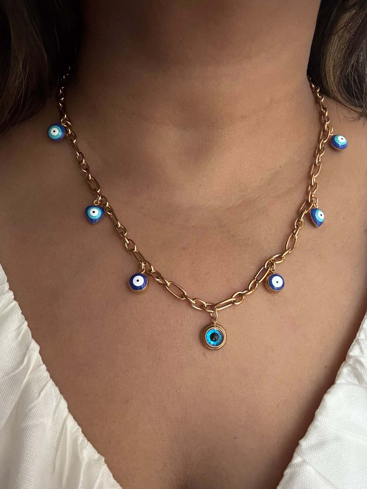 Waterproof, anti-tarnish necklace with premium 18k gold plating