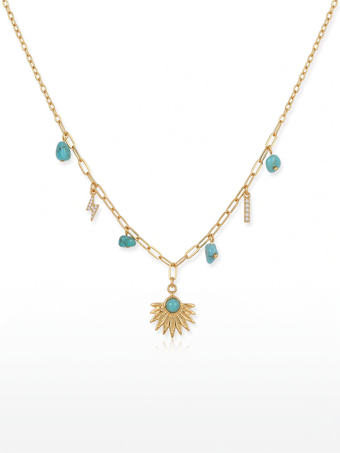 Zenvy Gold Necklace | 18kt Gold Plating Summer Special