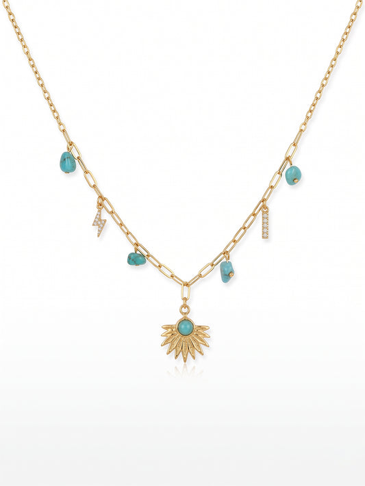 Zenvy Gold Necklace | 18kt Gold Plating Summer Special
