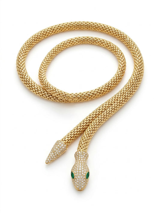 Multipurpose Viral Serpent Statement Necklace