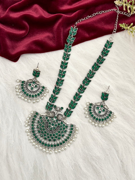 Charvi Necklace (Green)