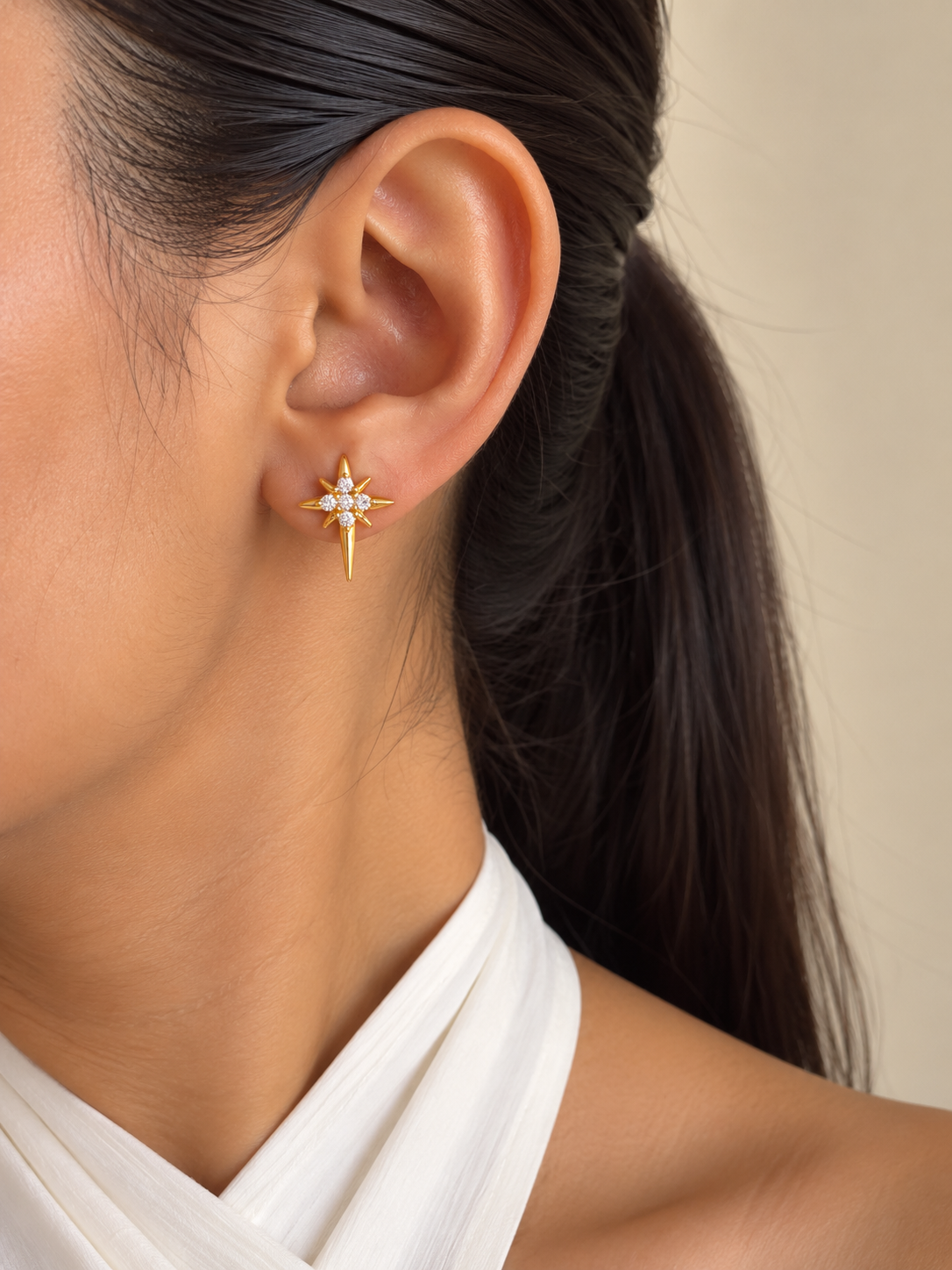 Little Star Stud Earrings | Gold Plated Stainless Steel