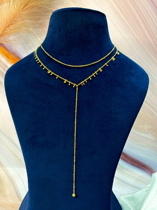 Liana Y Lariat Delicate Necklace