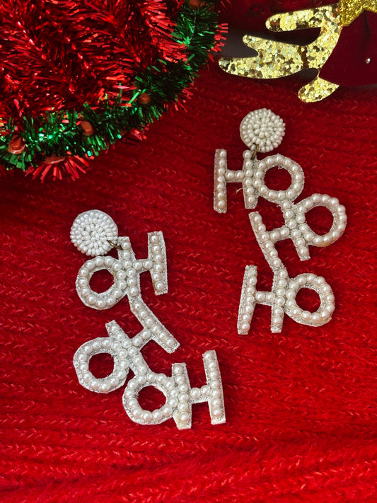 Ho Ho Ho Christmas Handmade Earrings