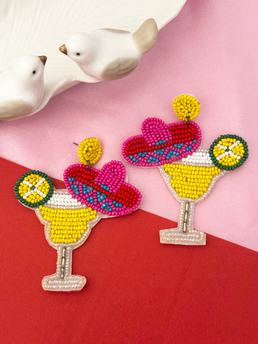 Pina Colada Handmade Earrings