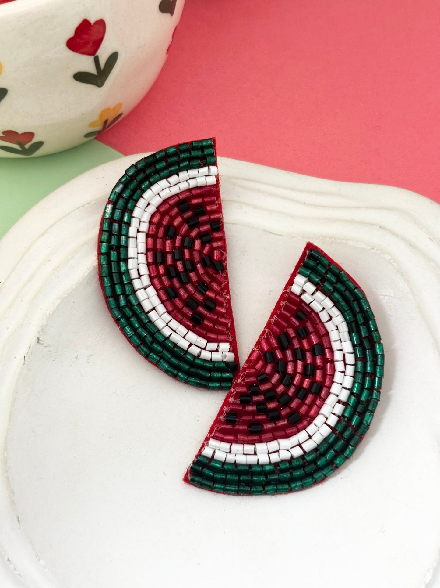 Watermelon Pop Handmade Earrings