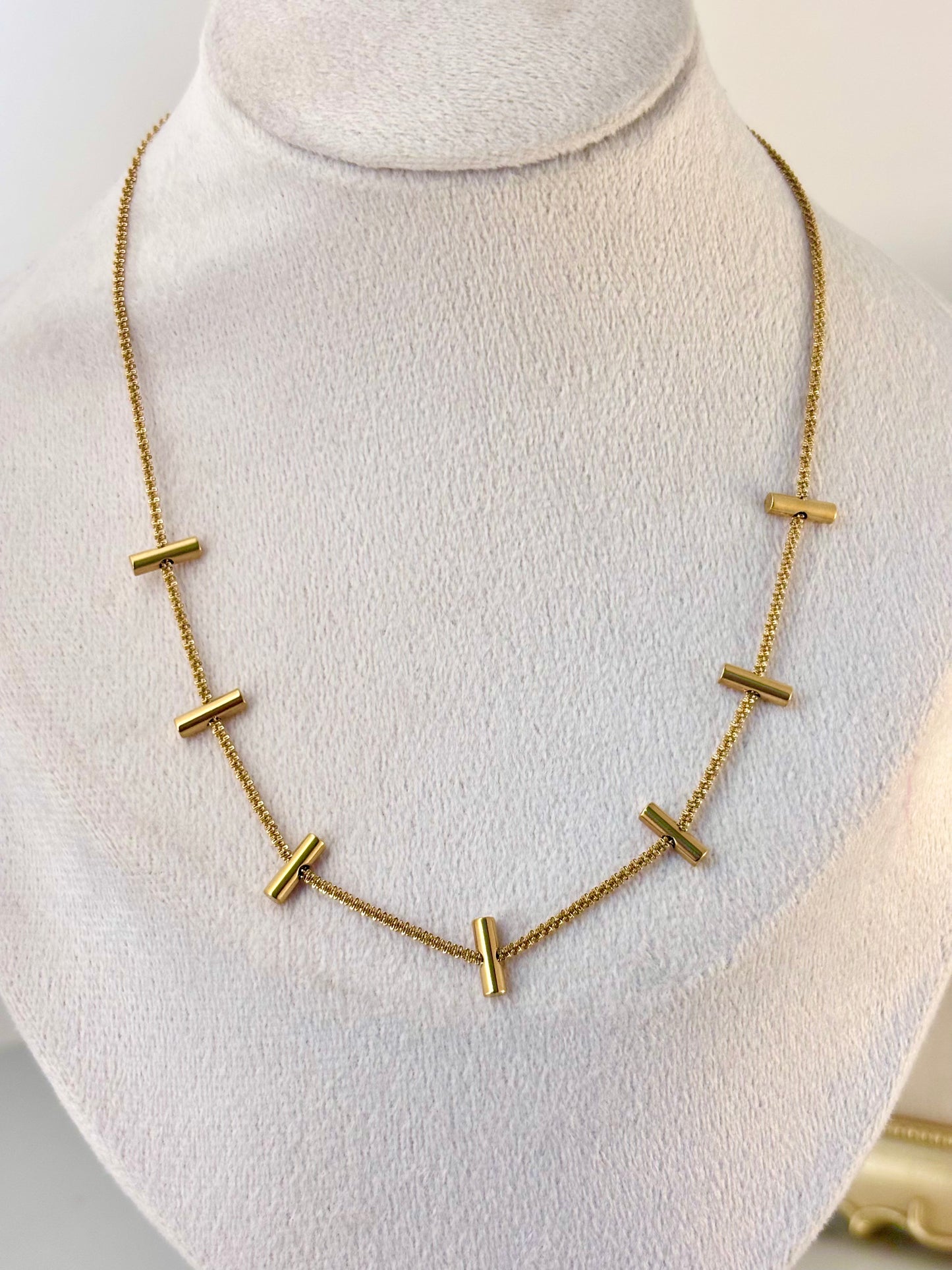 Noma Gold Plated Station Necklace
