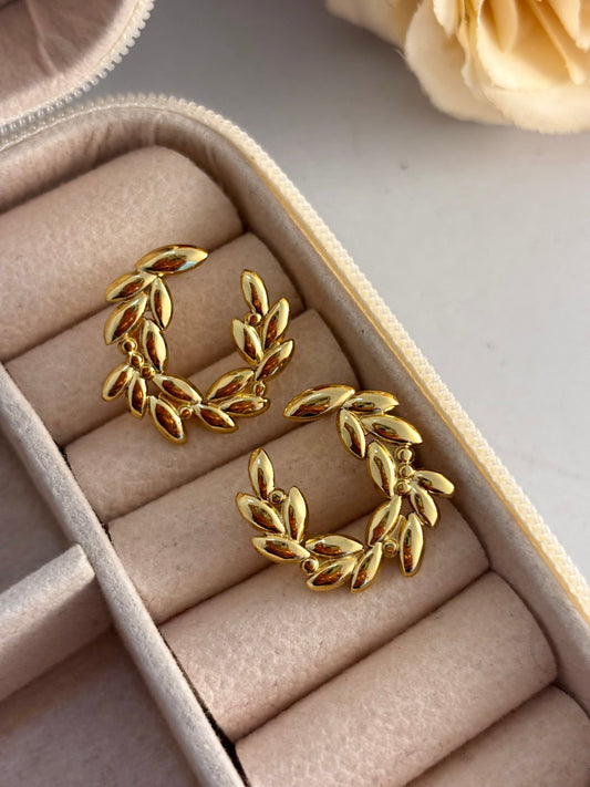 Clara Hoops | Anti Tarnish Gold Plated
