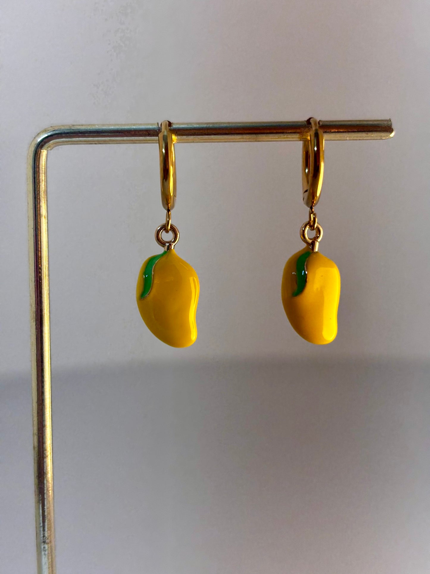 Go Mango Hoop Earrings | 18kt Gold Plated