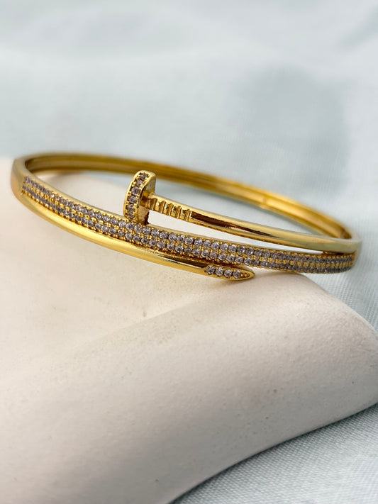 Nail Zircon Bracelet