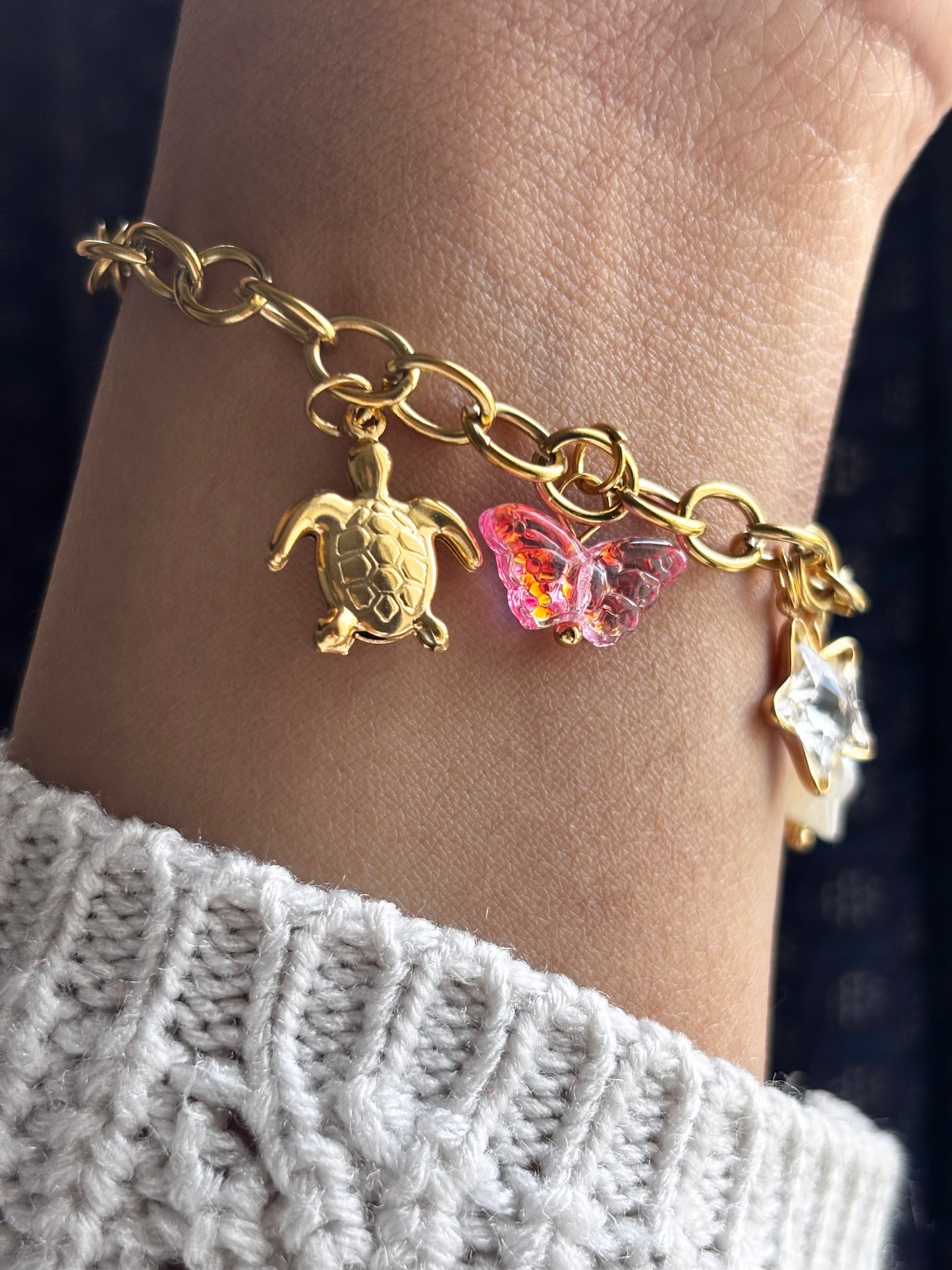 Ocean Jingles Charms | Anti Tarnish Gold Plated Bracelet
