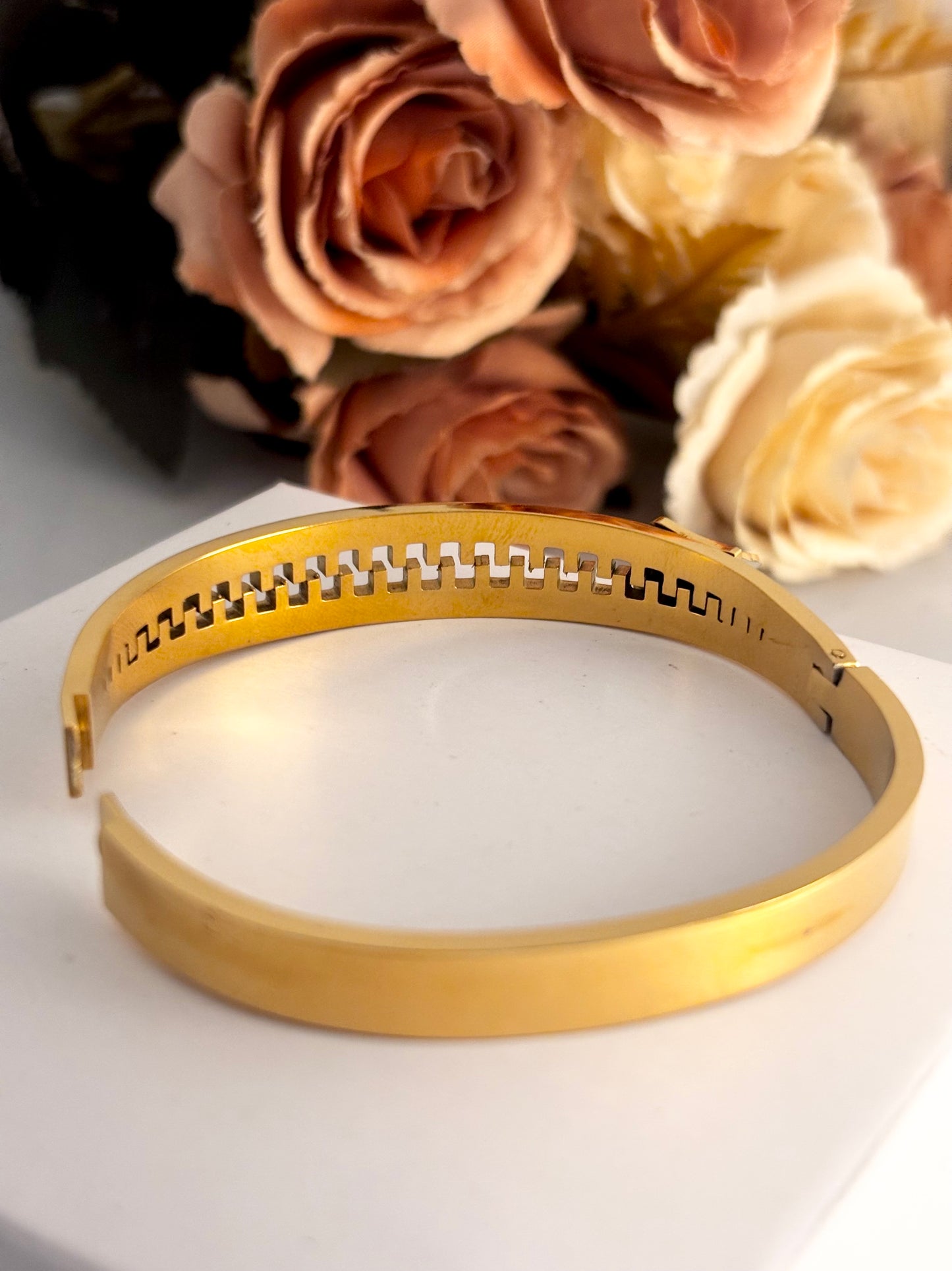 Taffy Chain Zircon Bracelet | 18kt Gold Plated