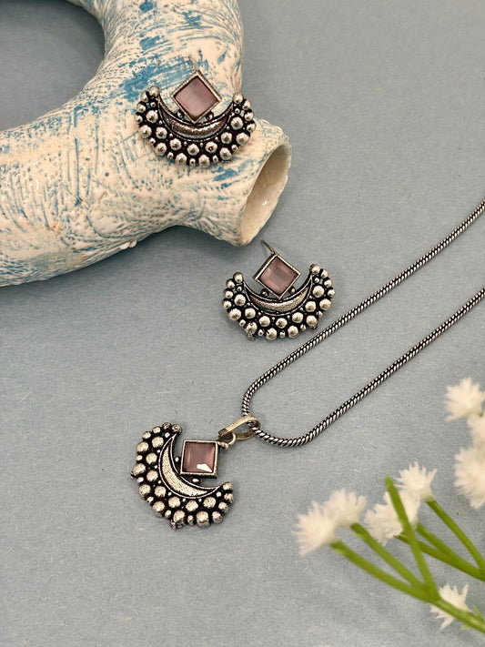 Chandralekha Jewellery Set (Pink)