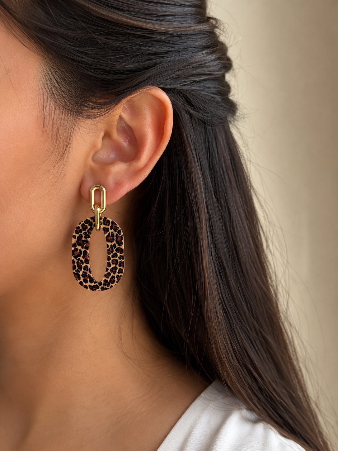Savannah Luxe Elongated Oval Drop Earrings