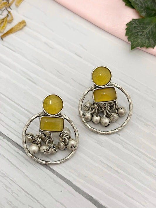 Manjiri Earrings (Yellow)