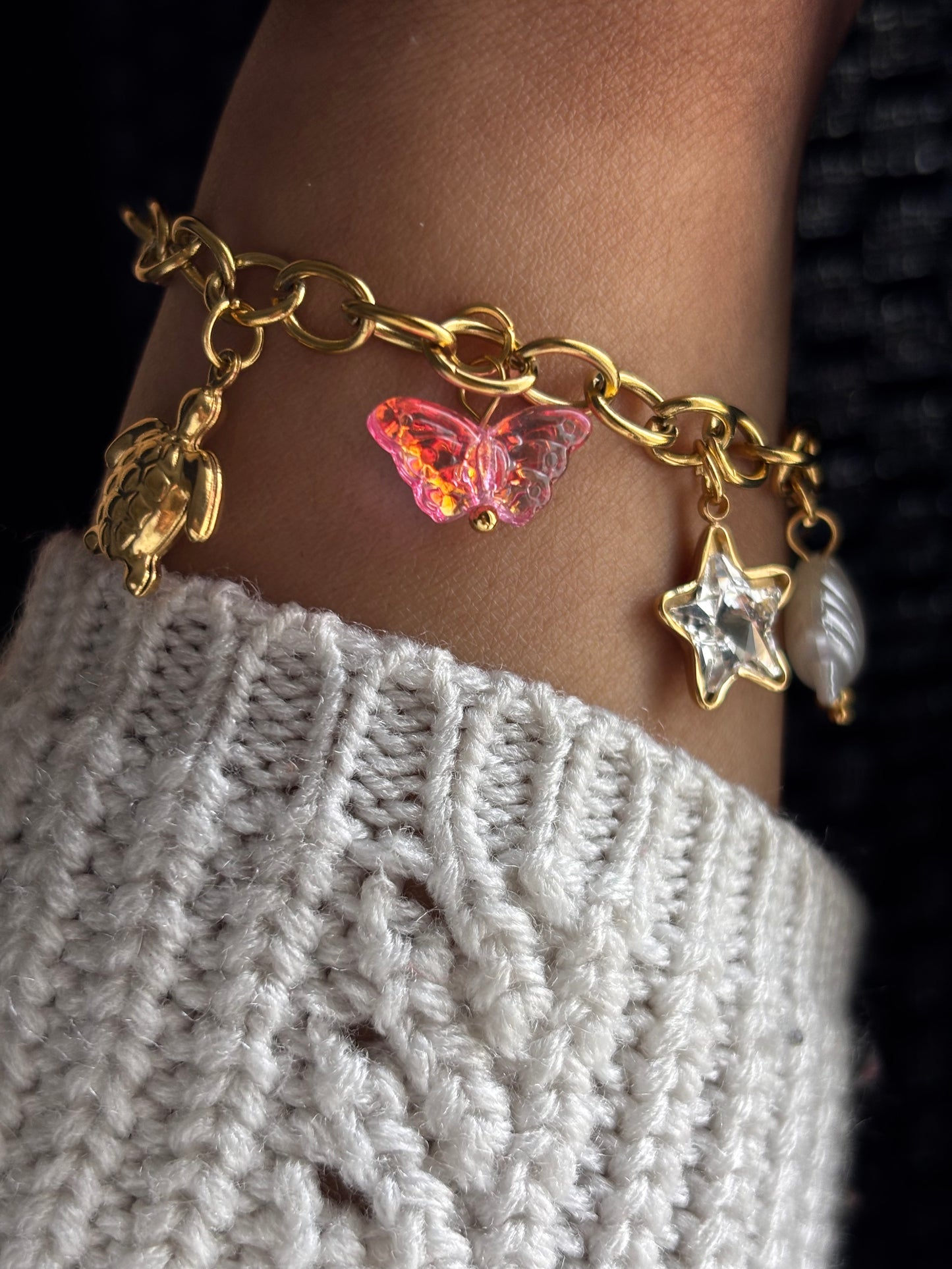 Ocean Jingles Charms | Anti Tarnish Gold Plated Bracelet