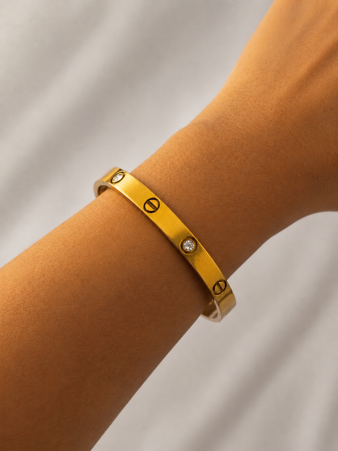 Cartier Inspired Love Band Bracelet | 18kt Gold Plated |