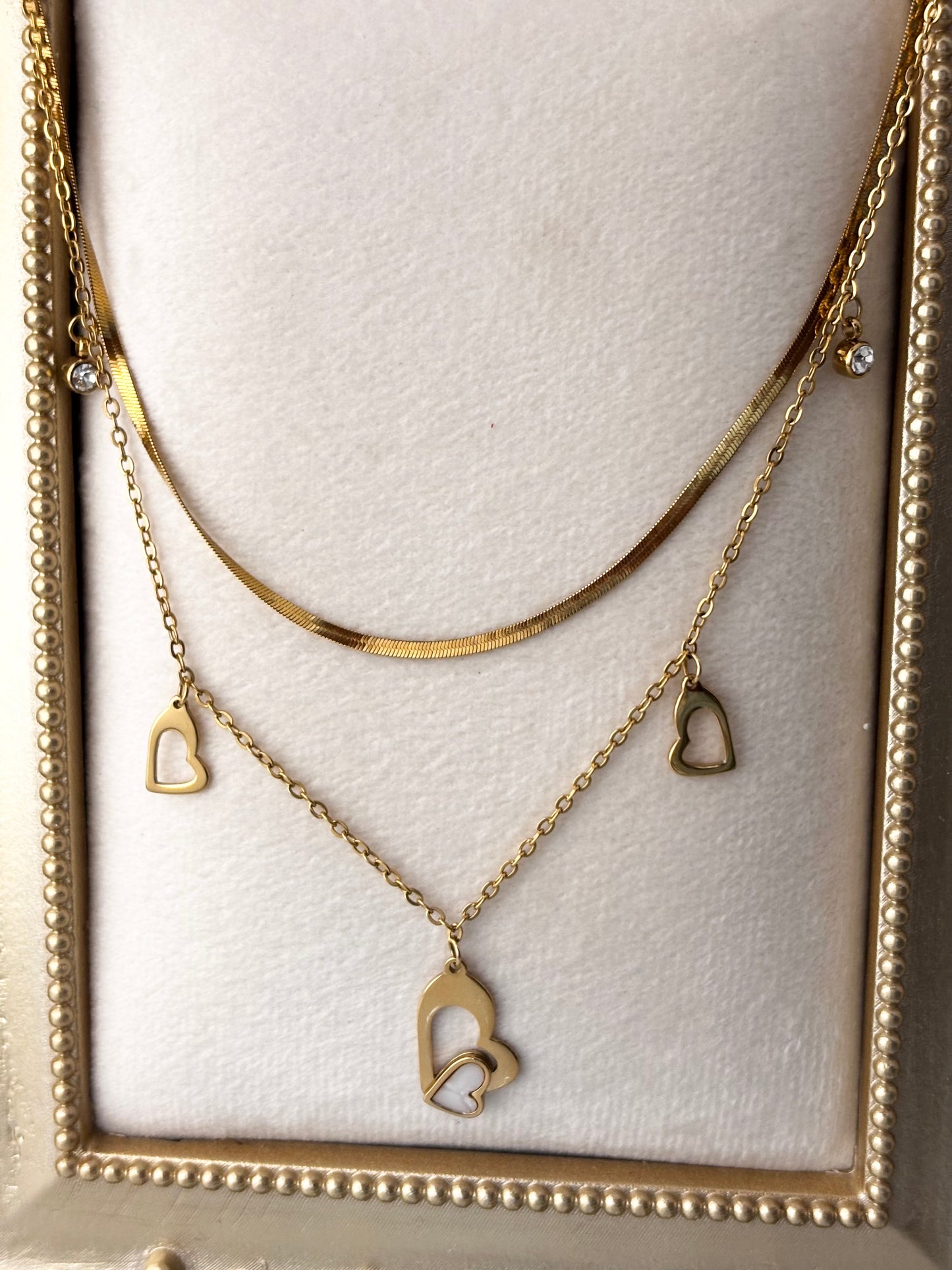 Double Date Pendant Chain | 18kt Gold Plated