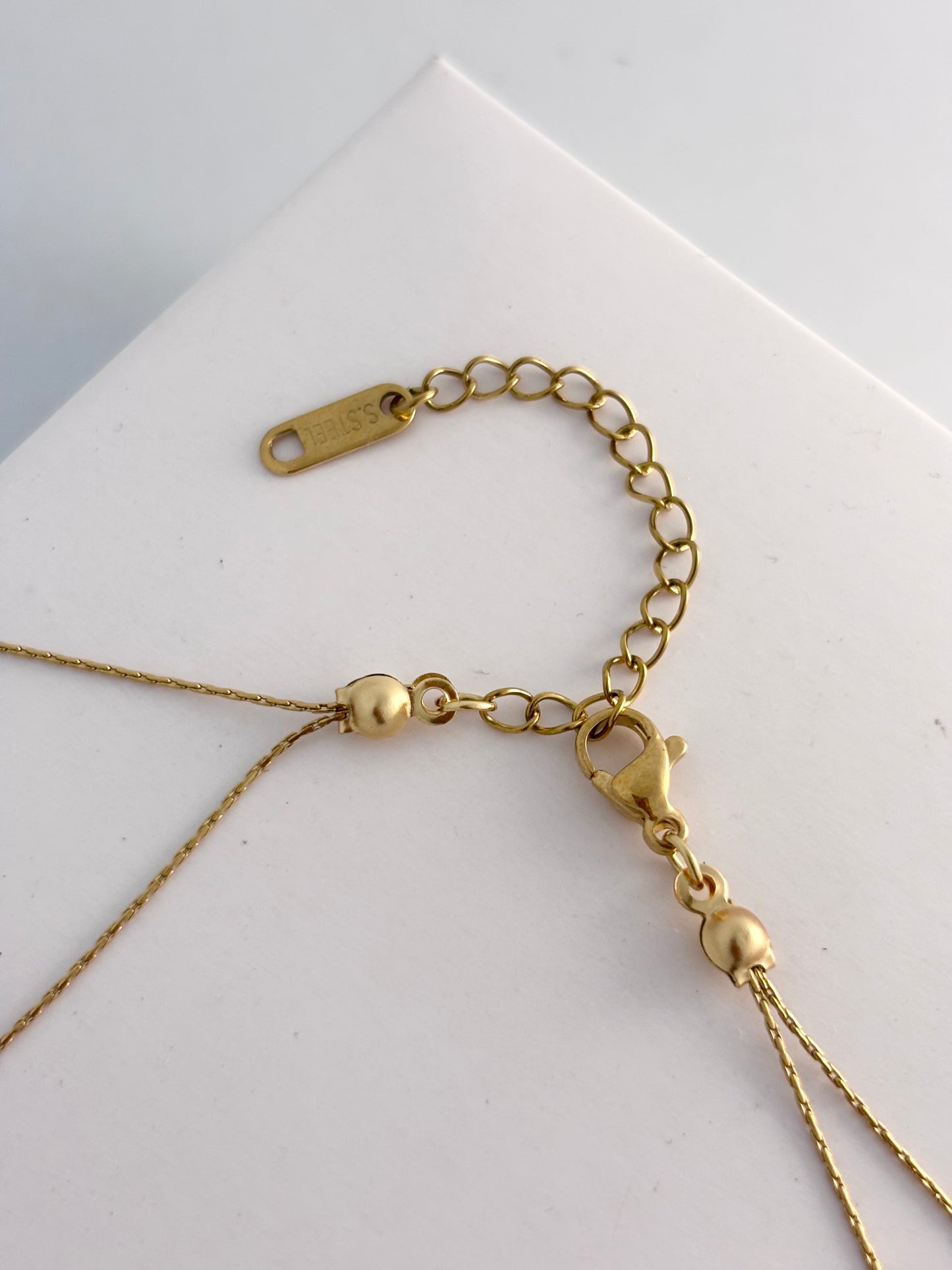 Golden Pebbles Two Layered Necklace | 18k Gold Plated