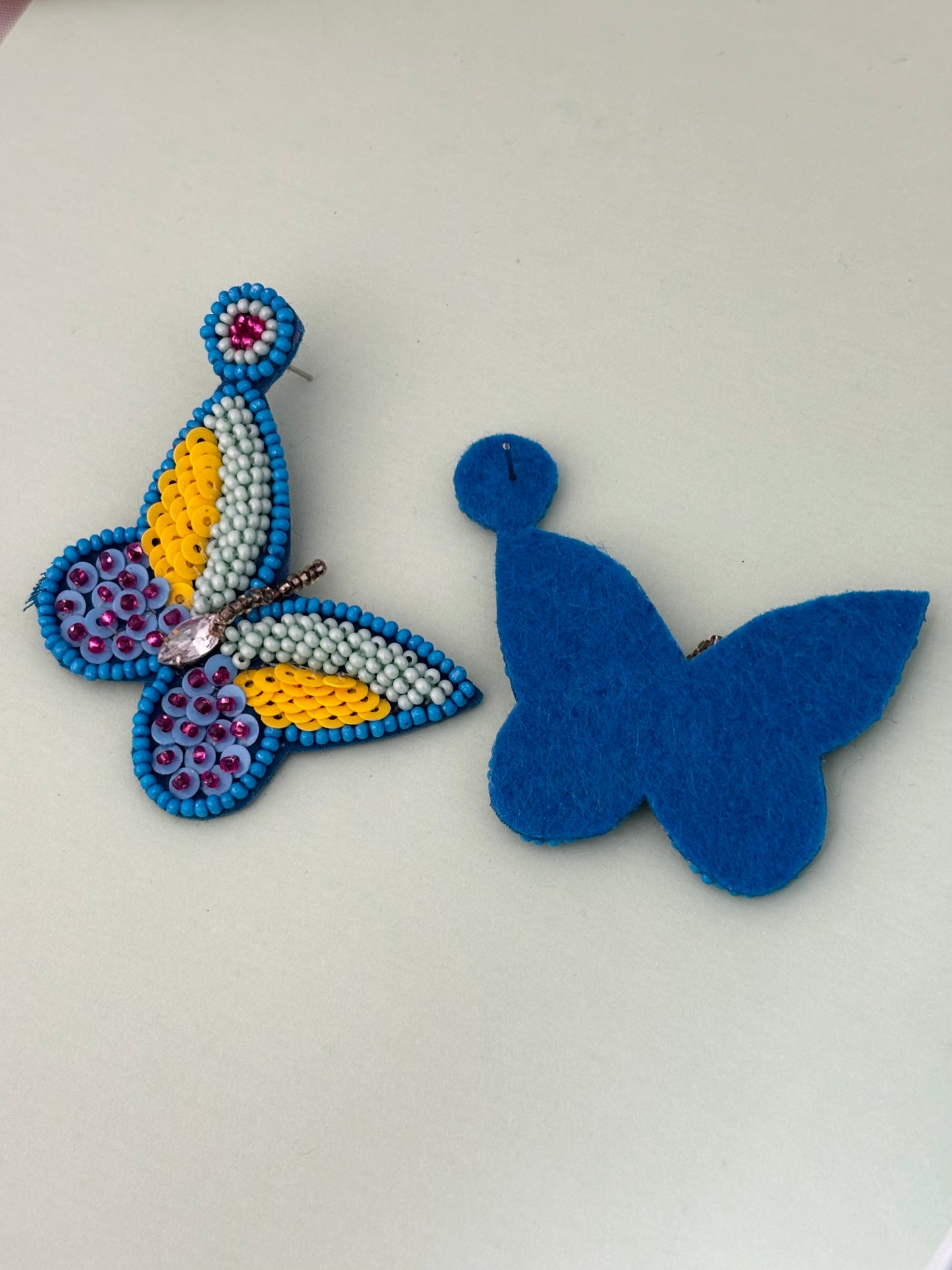 Butterfly Handmade Beaded Earrings