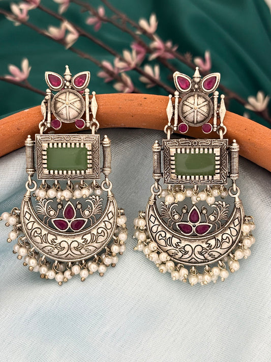 Tarangini Chandbali (Green)