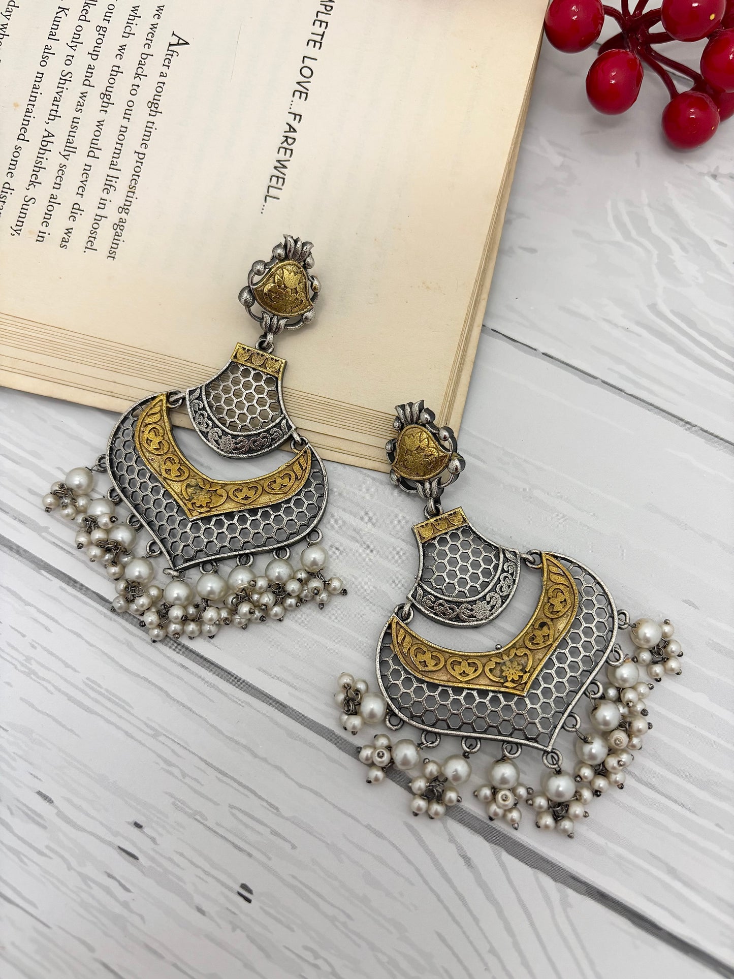 Mohini Dual Tone Earrings