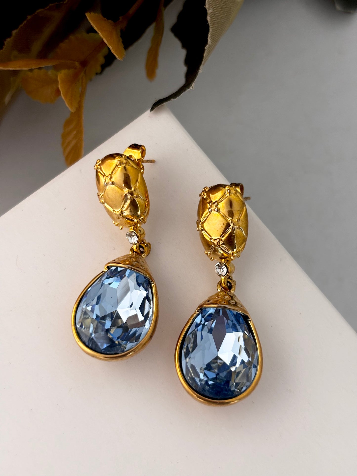 Midnight Majesty 18kt Gold Plated | Stainless Steel Party Wear Earrings