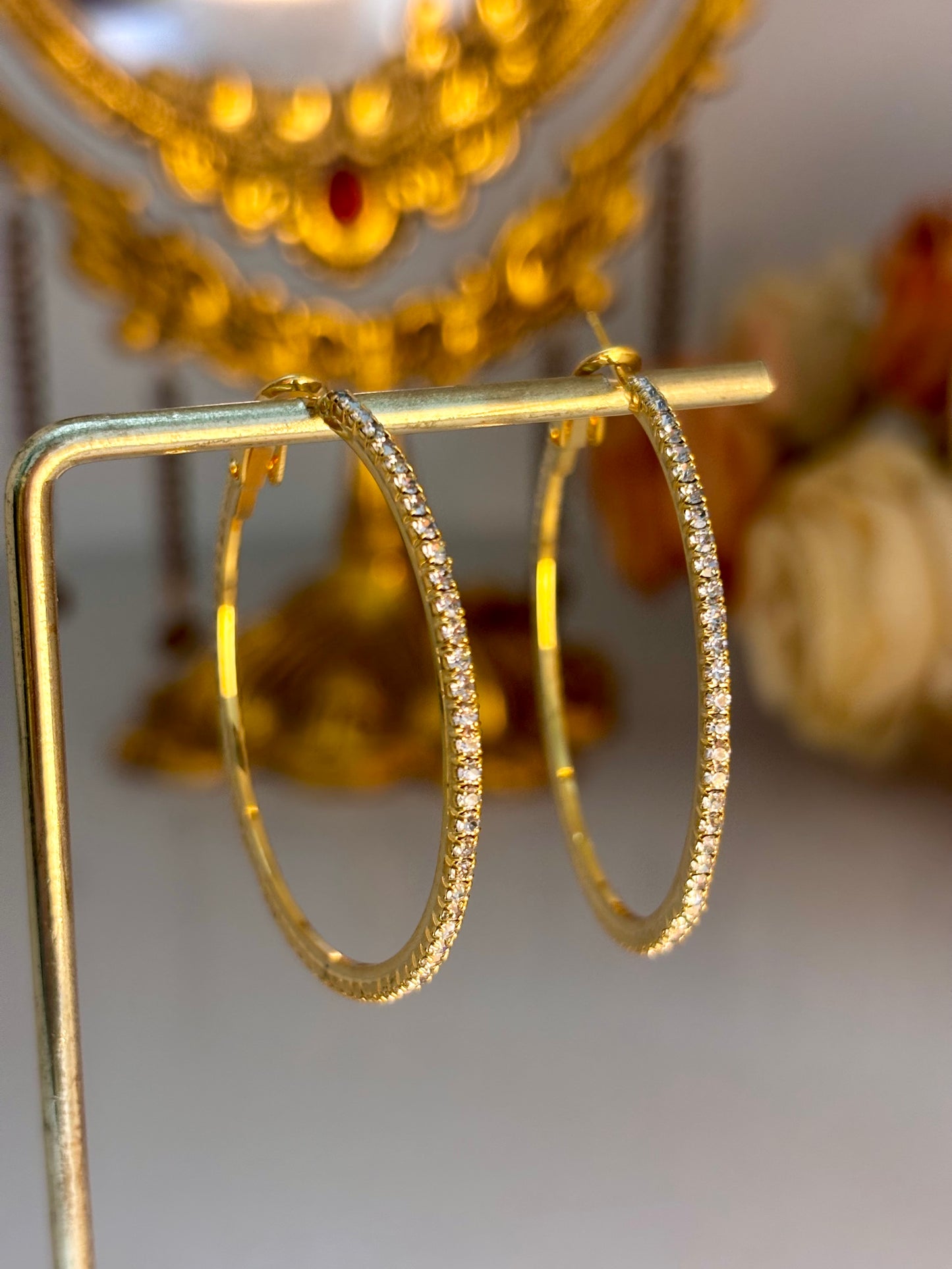 Shimmer Hoops | 18kt Gold Plated