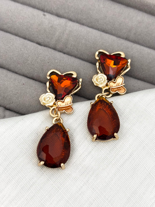 Crimson Muse | Crystal Anti Tarnish Earrings