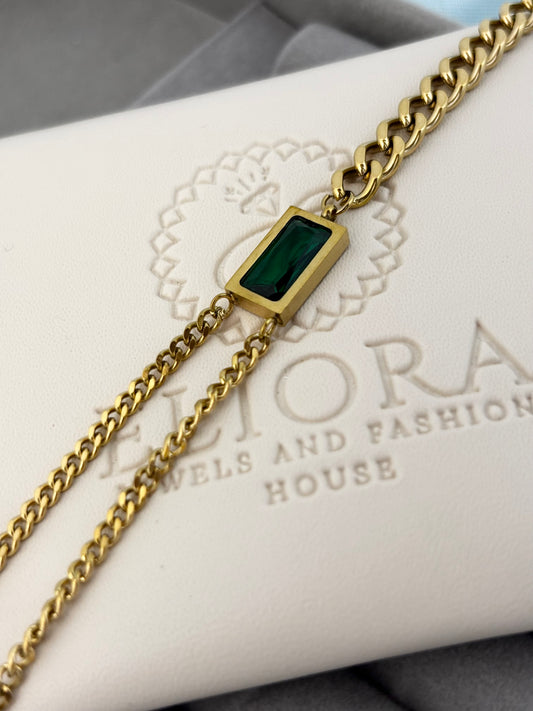 Emerald Muse Chain Bracelet