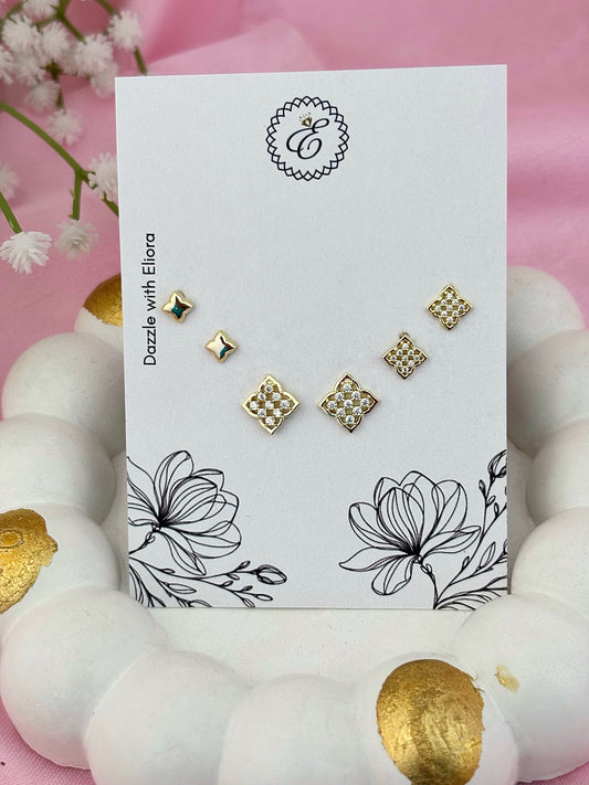 Twinkle Tiles Earring Set