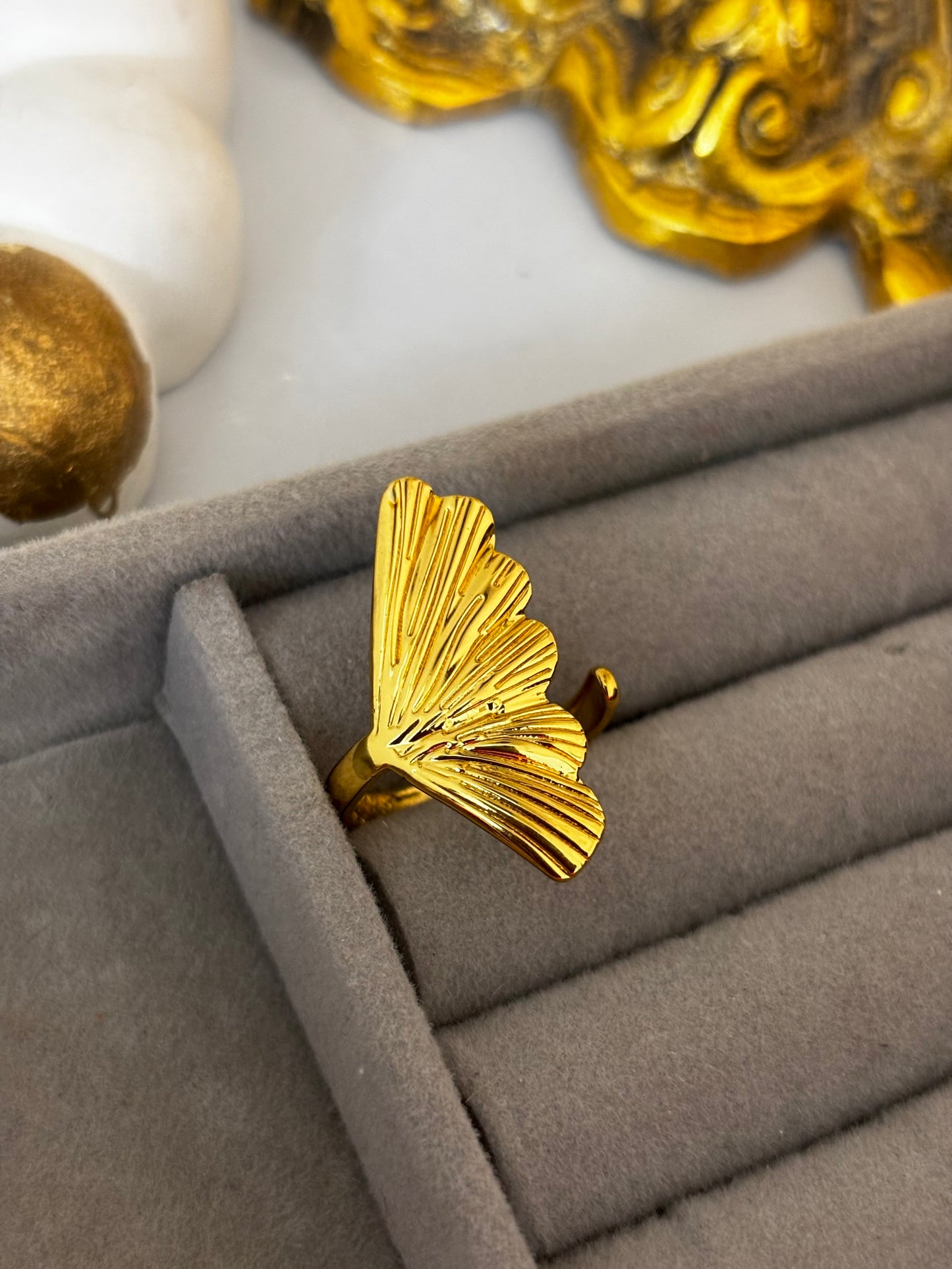 Leafy Wrap | Anti Tarnish Gold Plated Ring