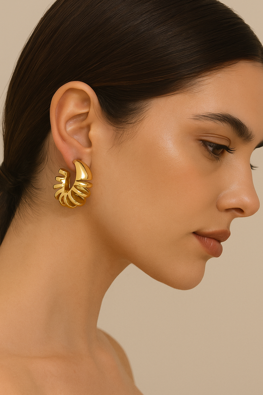 Spiral Glow Hoops