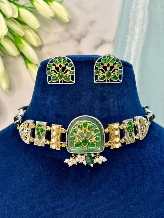 Rajnidhi Green Choker