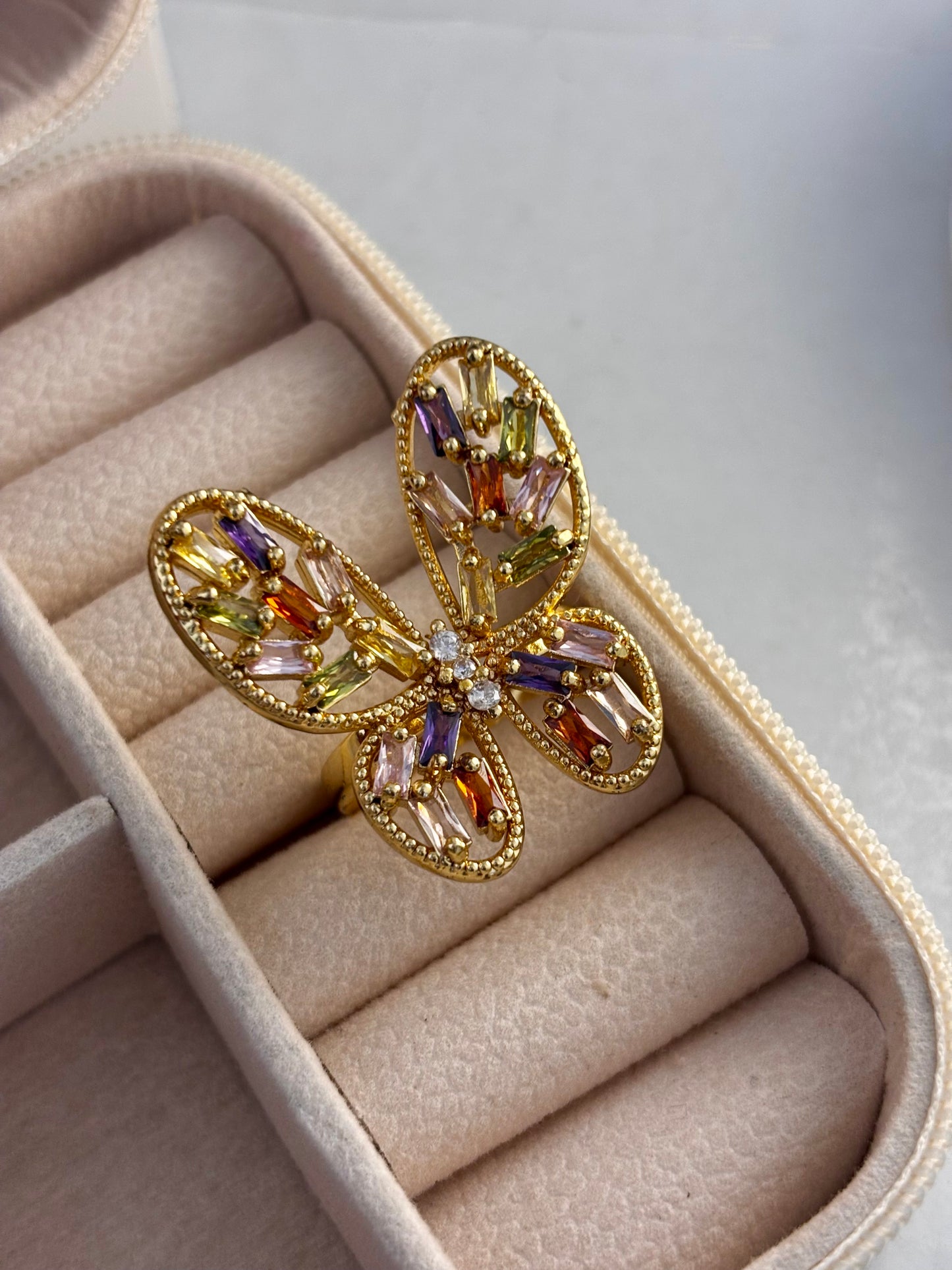 Vintage Butterfly Statement Ring