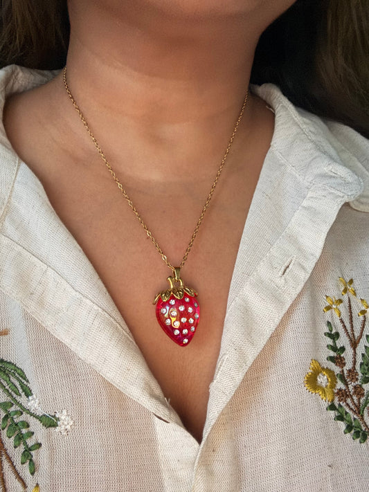 Strawberry Shine Necklace